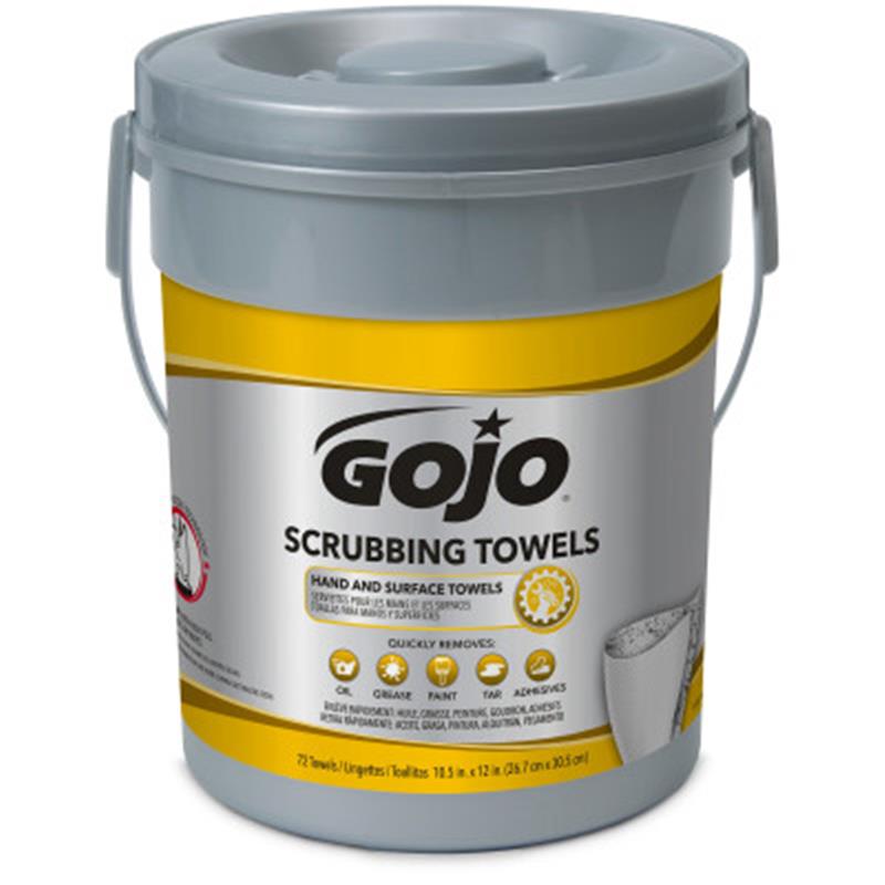 GOJO SCRUBBING TOWELS 72 PER CANISTER - Wipes